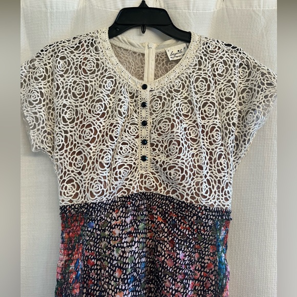 Byron Lars Sheath Lace Slimming Designer Dress size 2 Regular - Picture 4 of 13